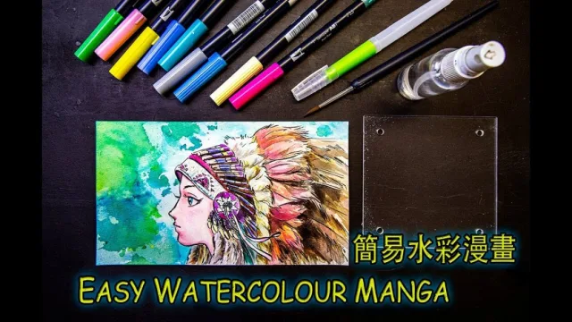 簡易水彩教學︱簡單漫畫畫法