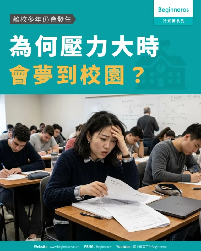 【離校多年仍會發生︱為何壓力大時會夢到校園】